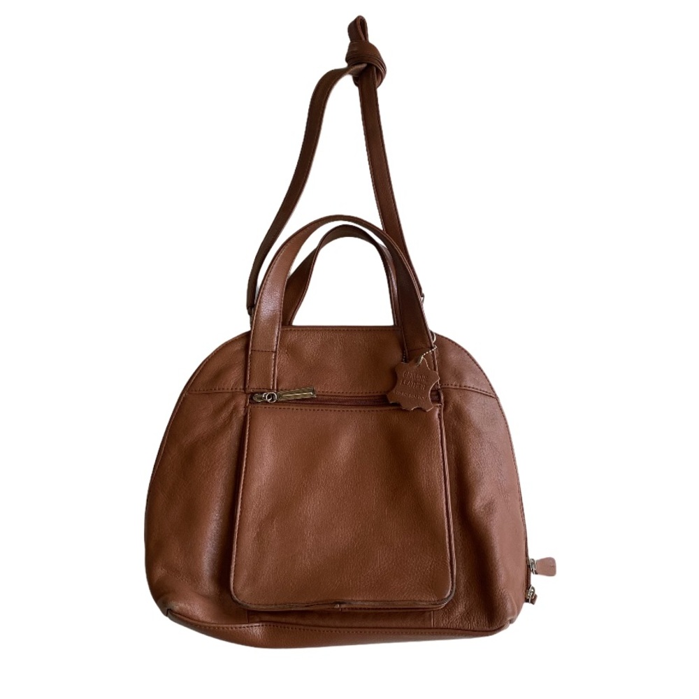 Giani Bernini genuine leather brown hand bag